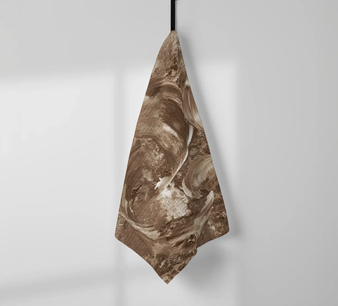 SEPIA 12 tea towel by Thierry Vobmann Abstract painting