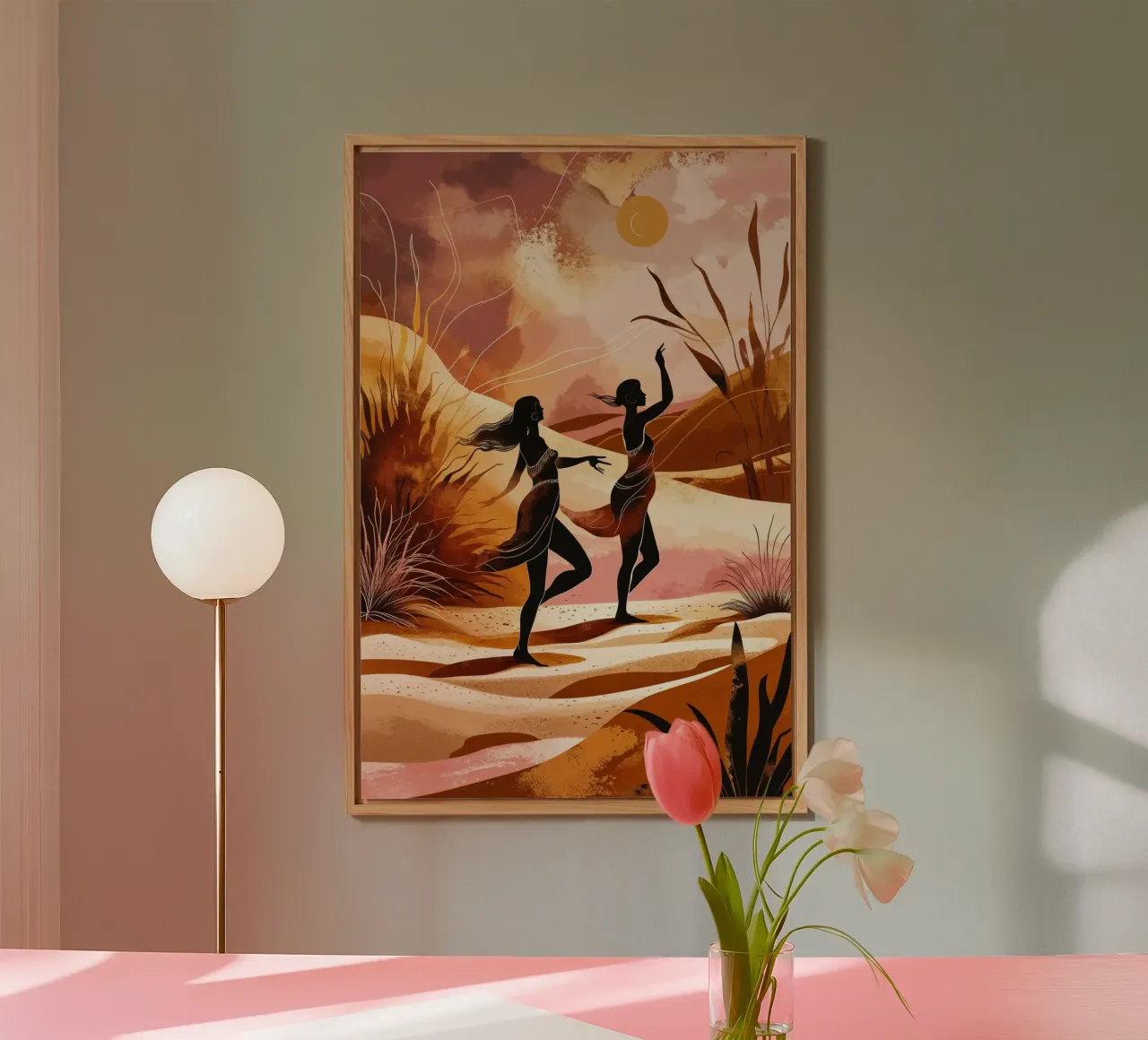 Dancing Spirits in the Desert alluminio dibond da AlbertKlee