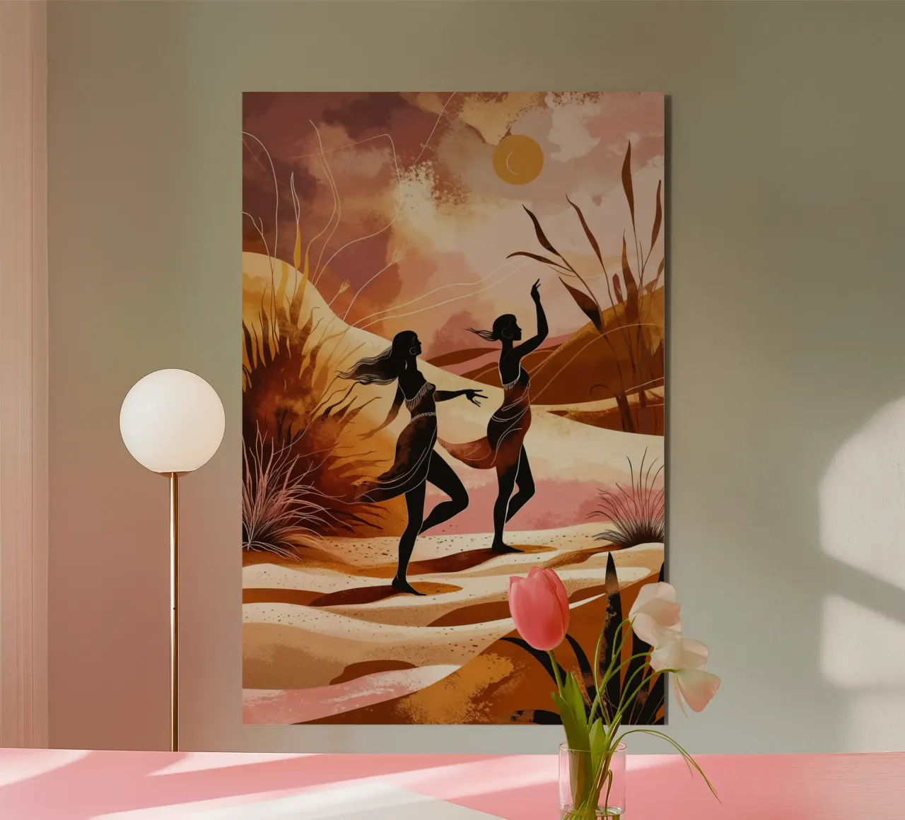 Dancing Spirits in the Desert alluminio dibond da AlbertKlee