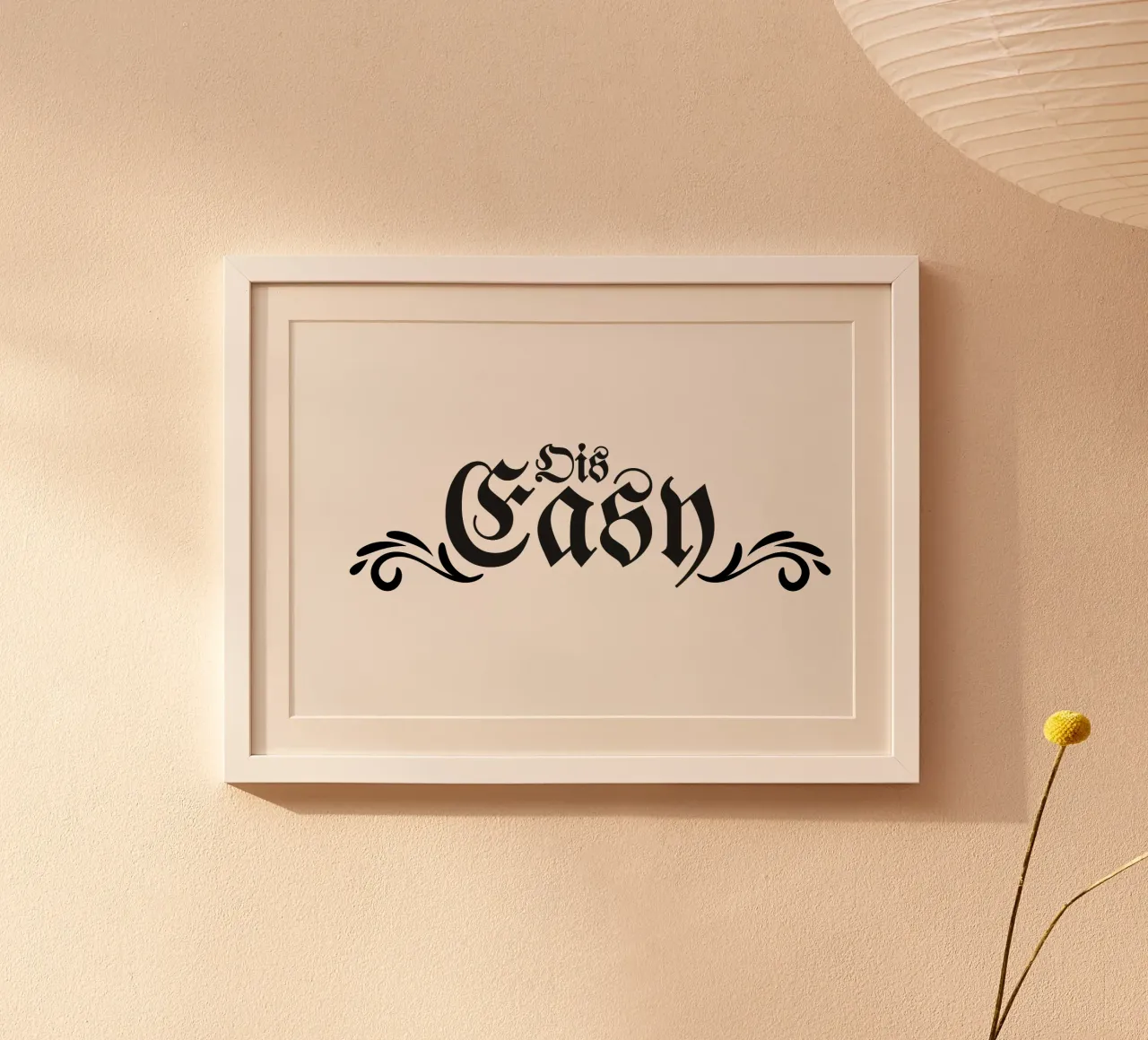 Ois Easy poster con telaio in legno da Flo Klein