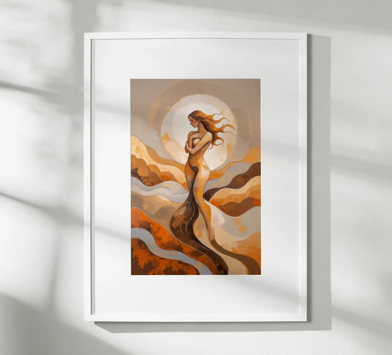 Golden Muse of the Flowing Universe carta hahnemühle da AlbertKlee