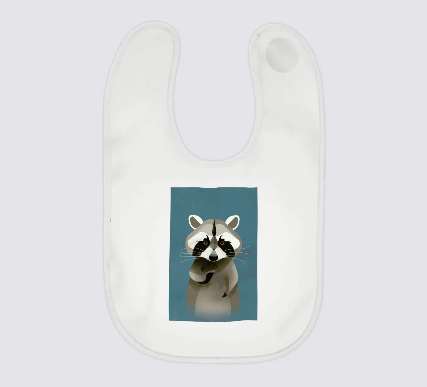 Racoon baby bib by Dieter Braun
