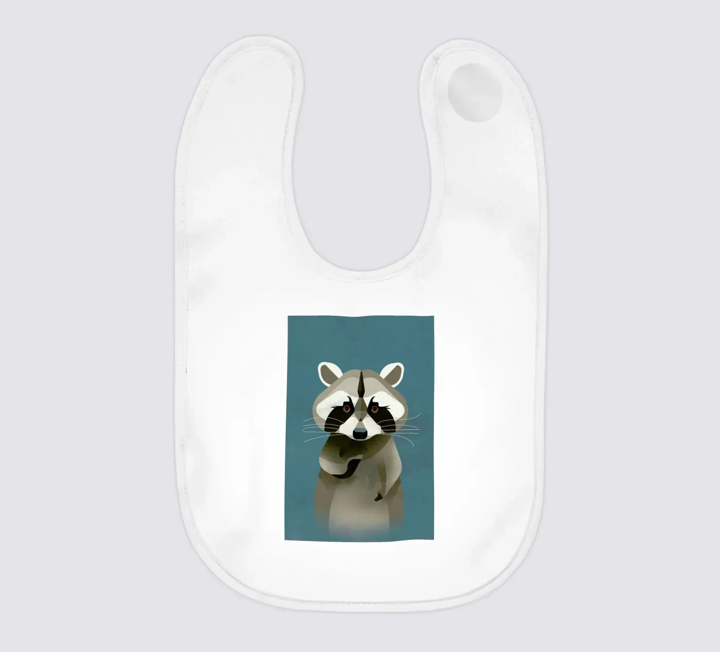 Racoon baby bib by Dieter Braun