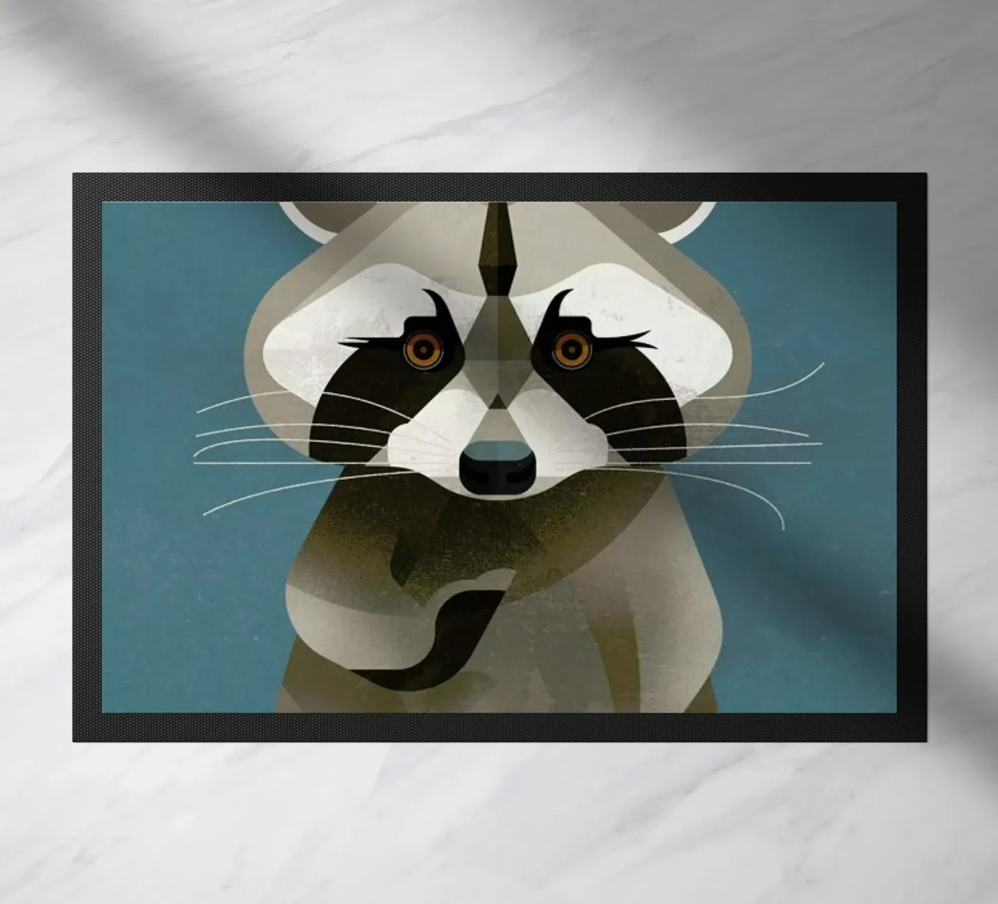 Racoon Fußmatte von Dieter Braun