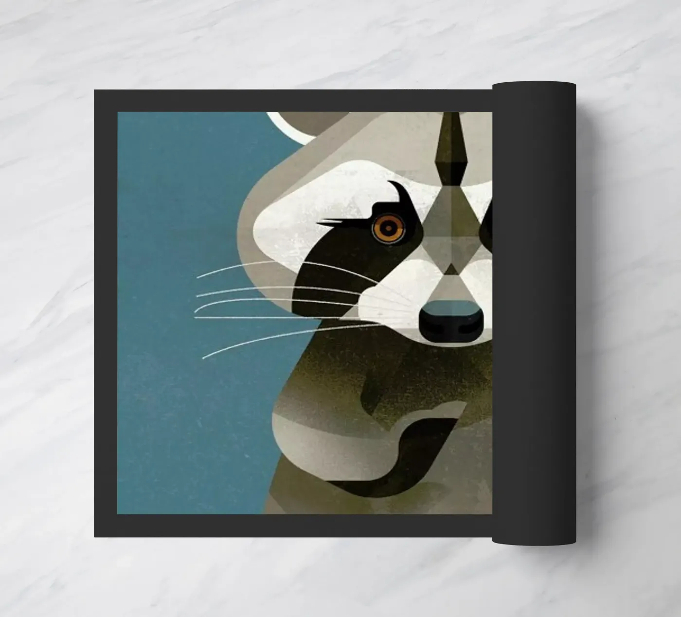 Racoon Fußmatte von Dieter Braun