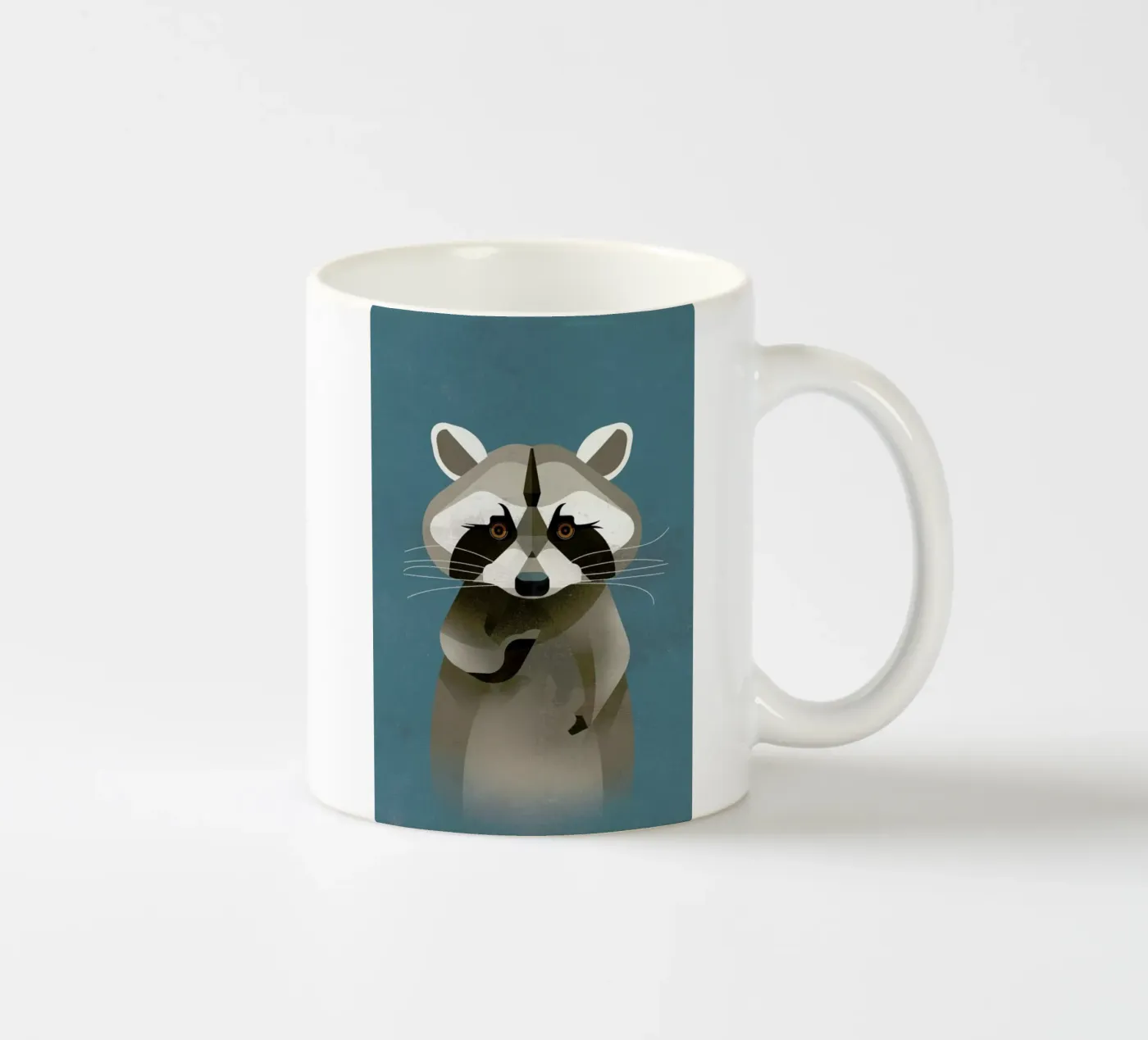 Racoon ceramic mug by Dieter Braun