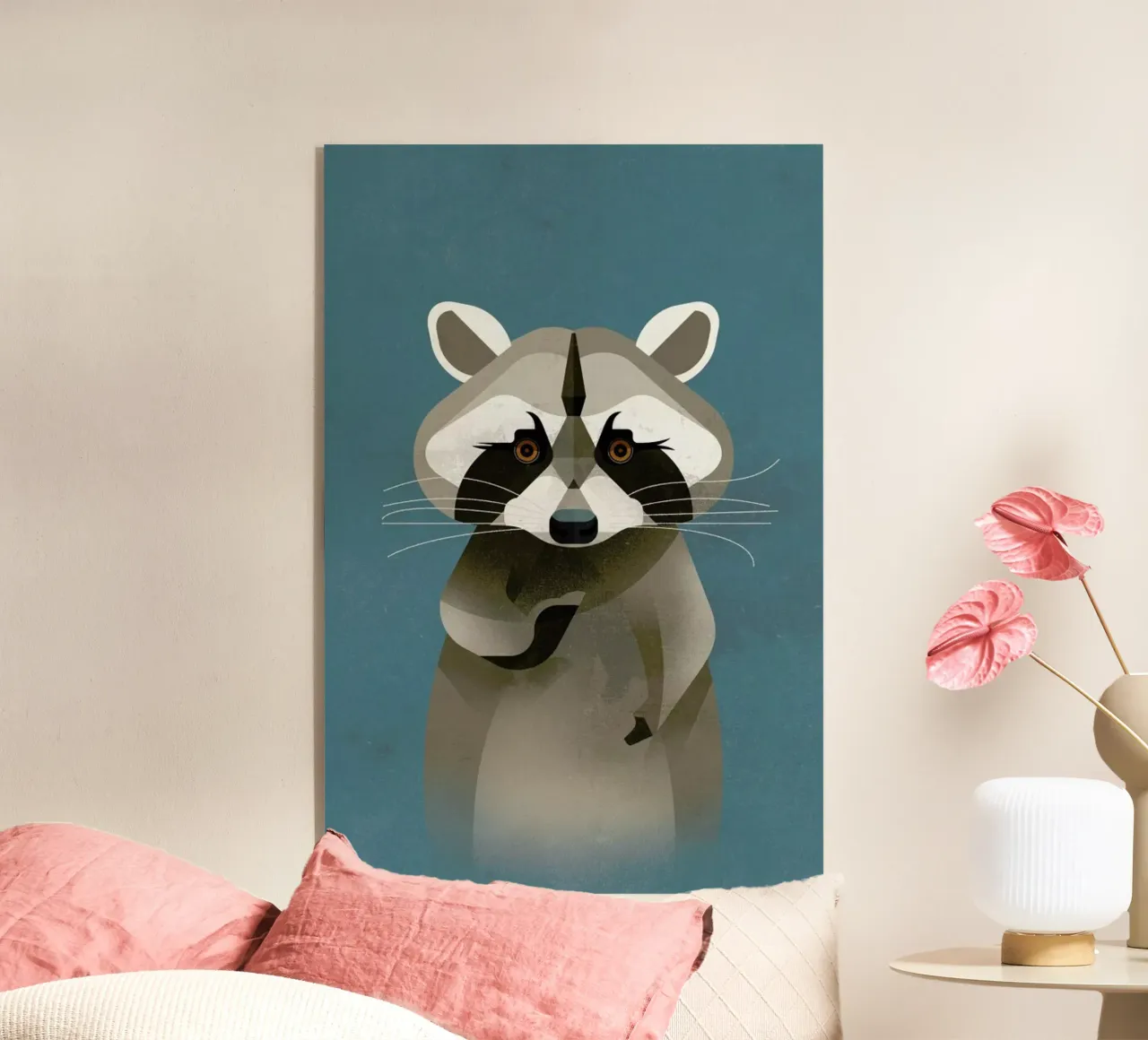 Racoon acrylic glass by Dieter Braun