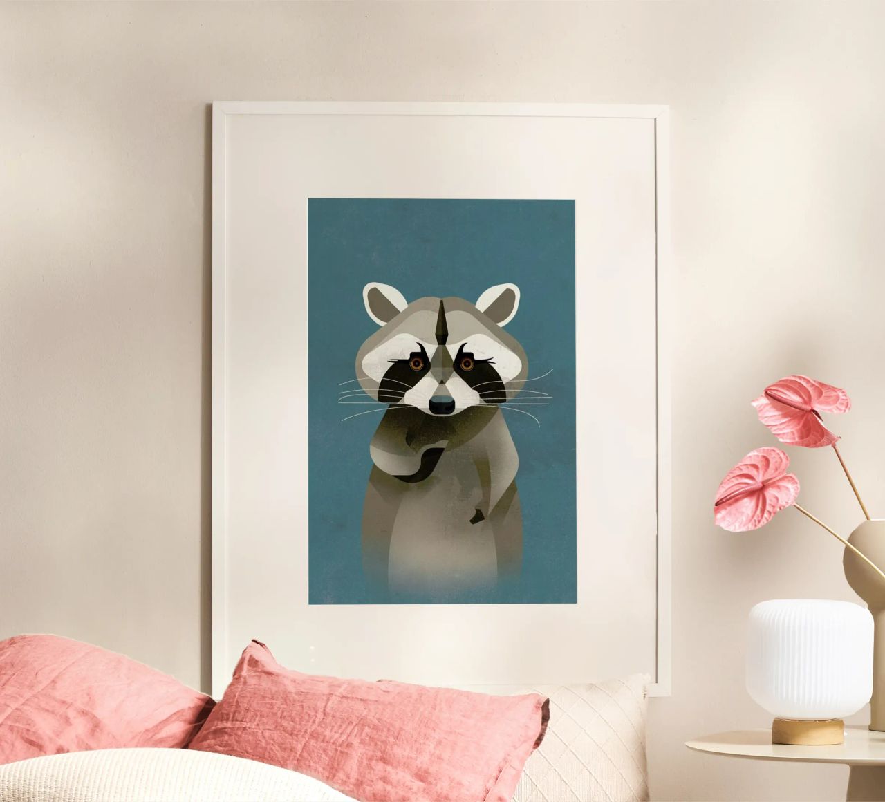 Racoon Poster von Dieter Braun