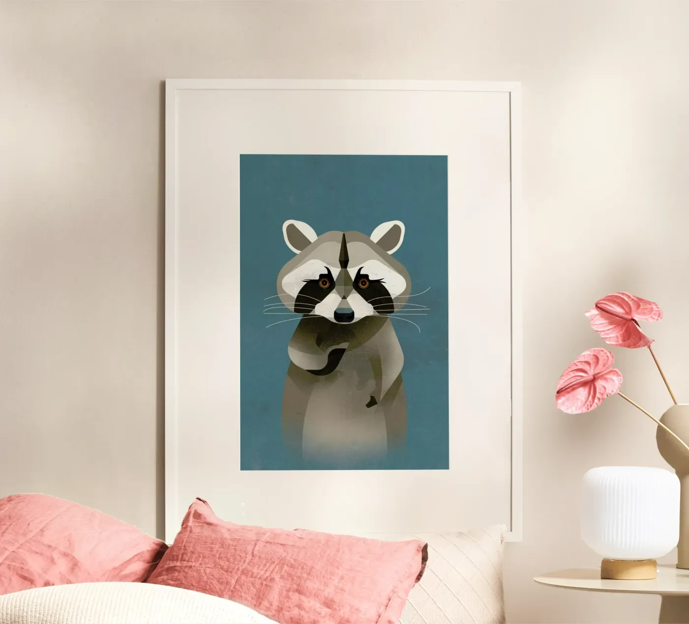 Racoon Poster von Dieter Braun