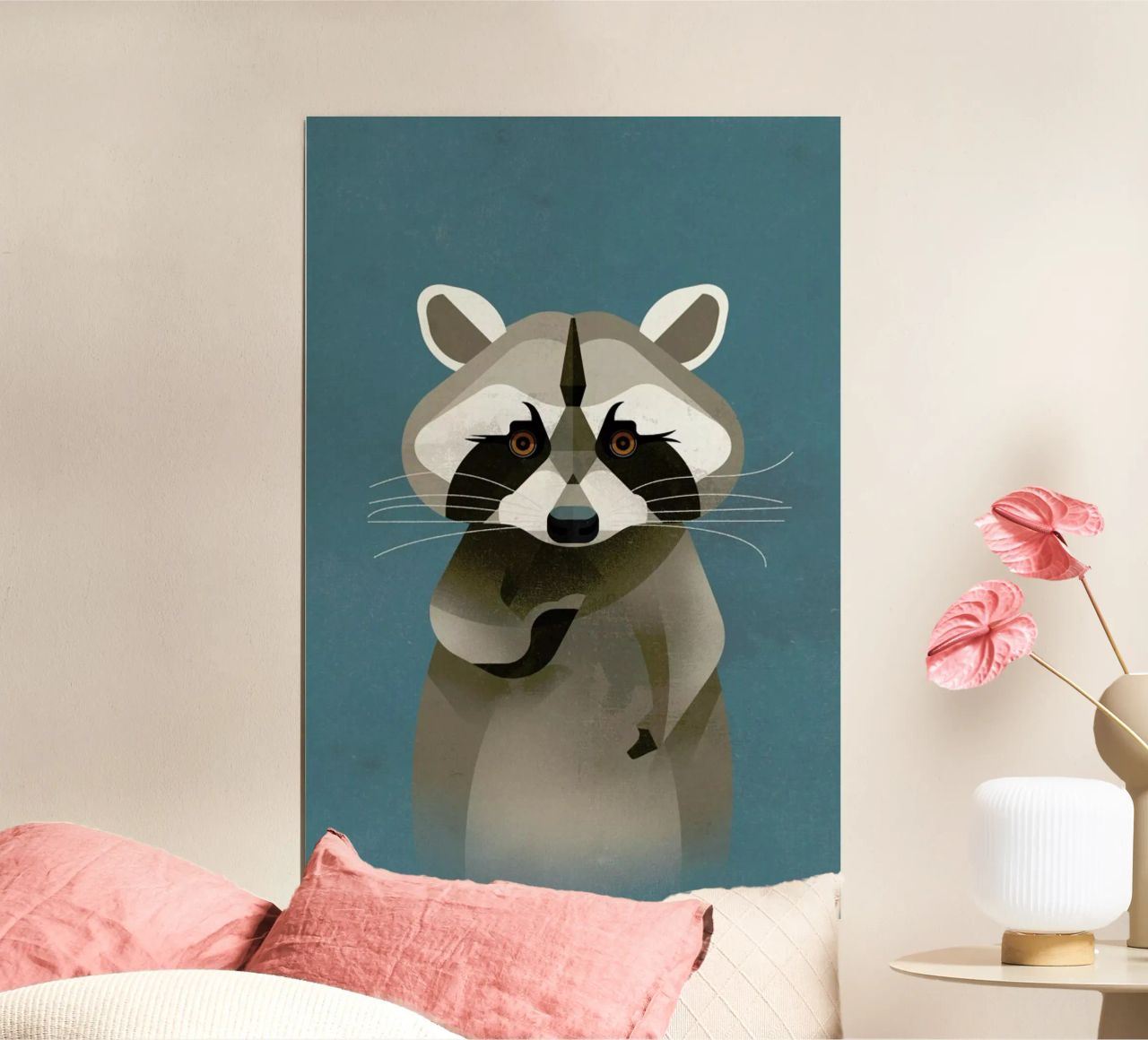 Racoon Poster von Dieter Braun