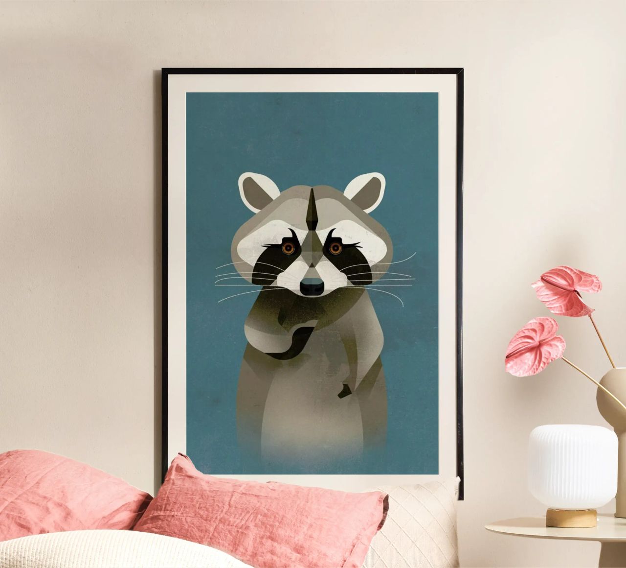 Racoon Poster von Dieter Braun