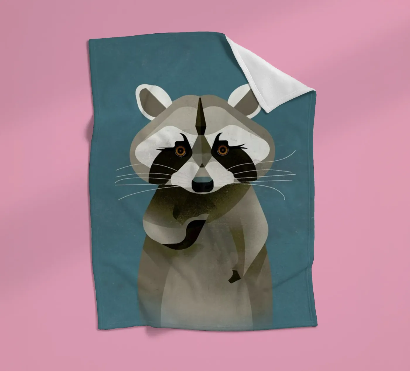 Racoon Fleecedecke von Dieter Braun
