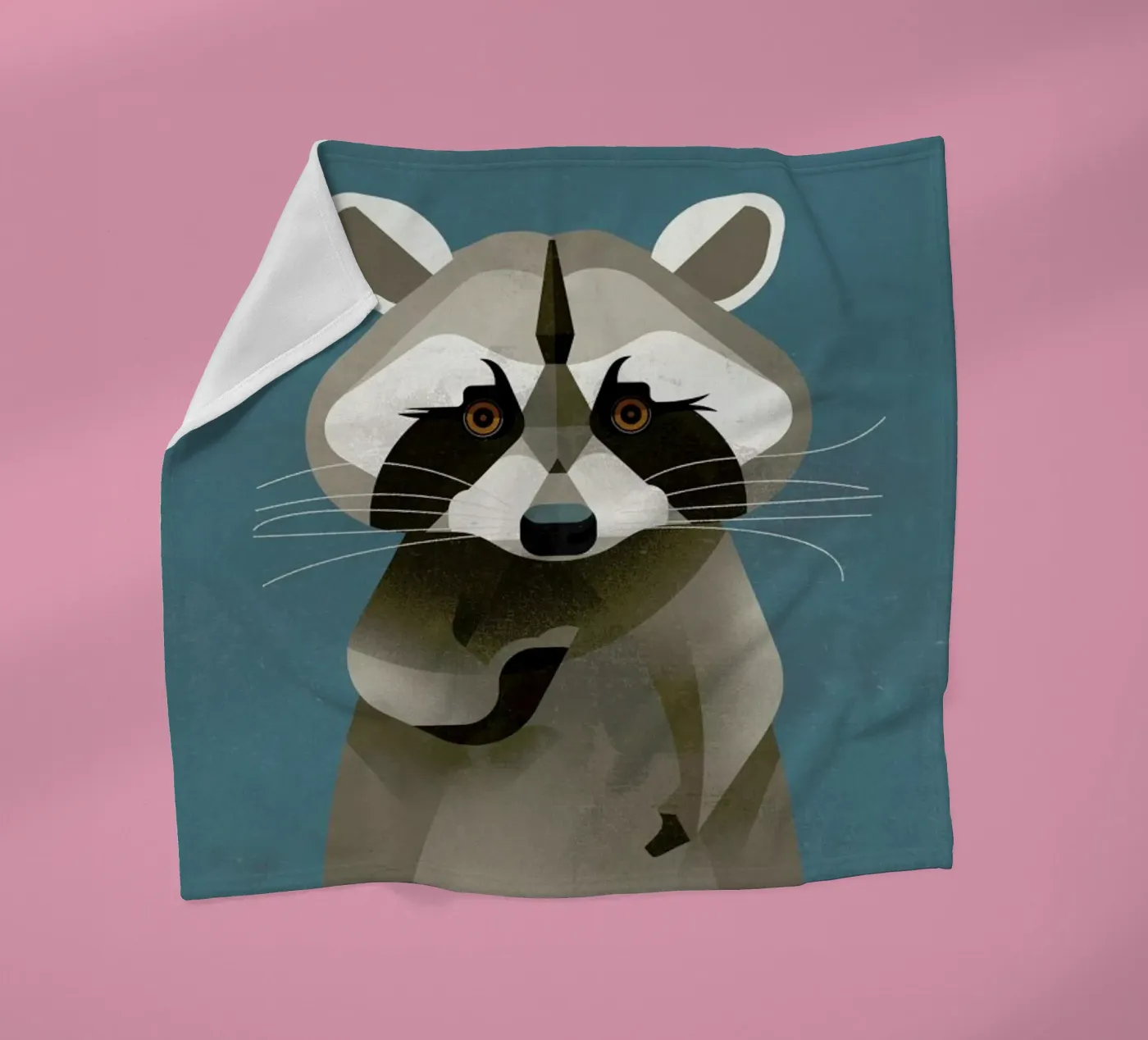 Racoon Fleecedecke von Dieter Braun