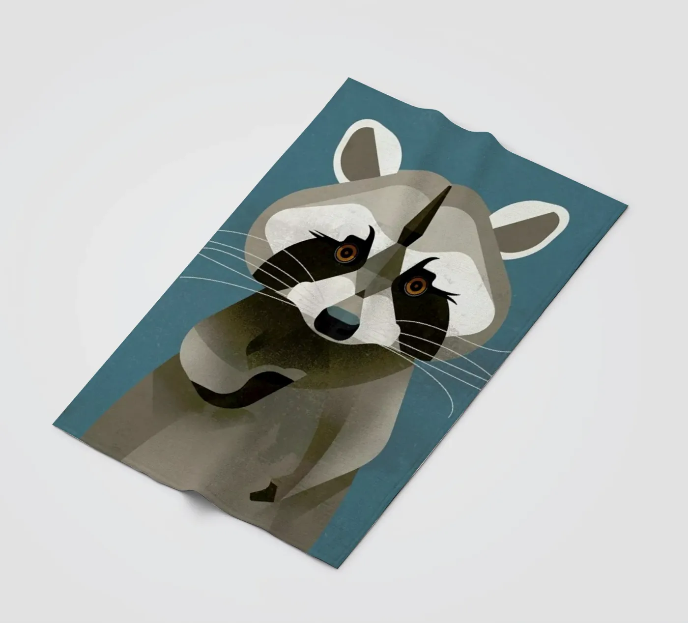 Racoon Fleecedecke von Dieter Braun