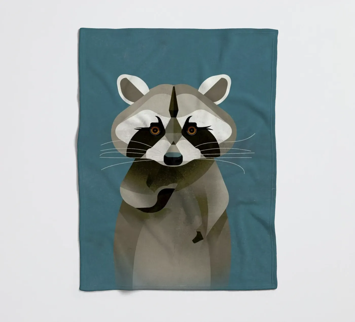 Racoon Fleecedecke von Dieter Braun
