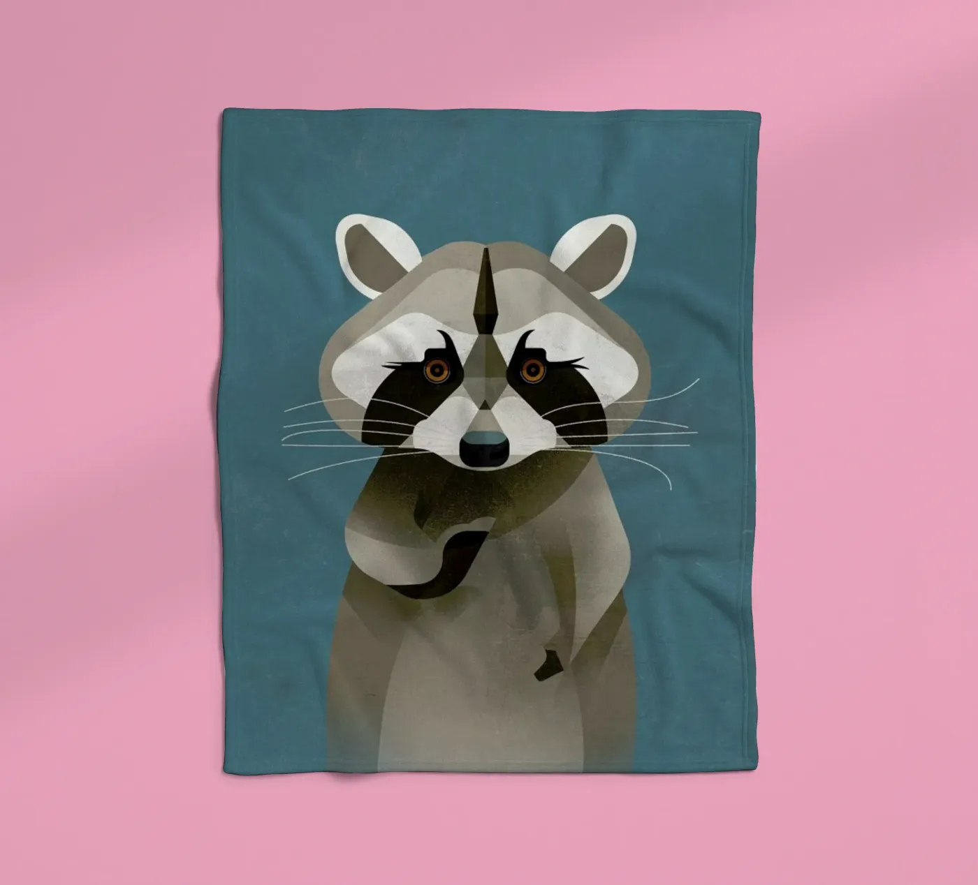Racoon Fleecedecke von Dieter Braun
