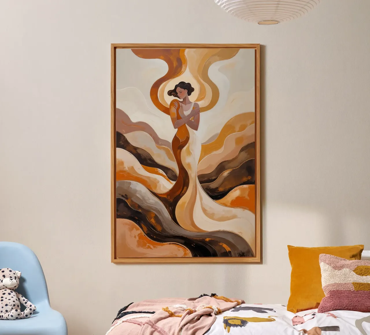 Harmony Within the Golden Waves alluminio dibond da AlbertKlee