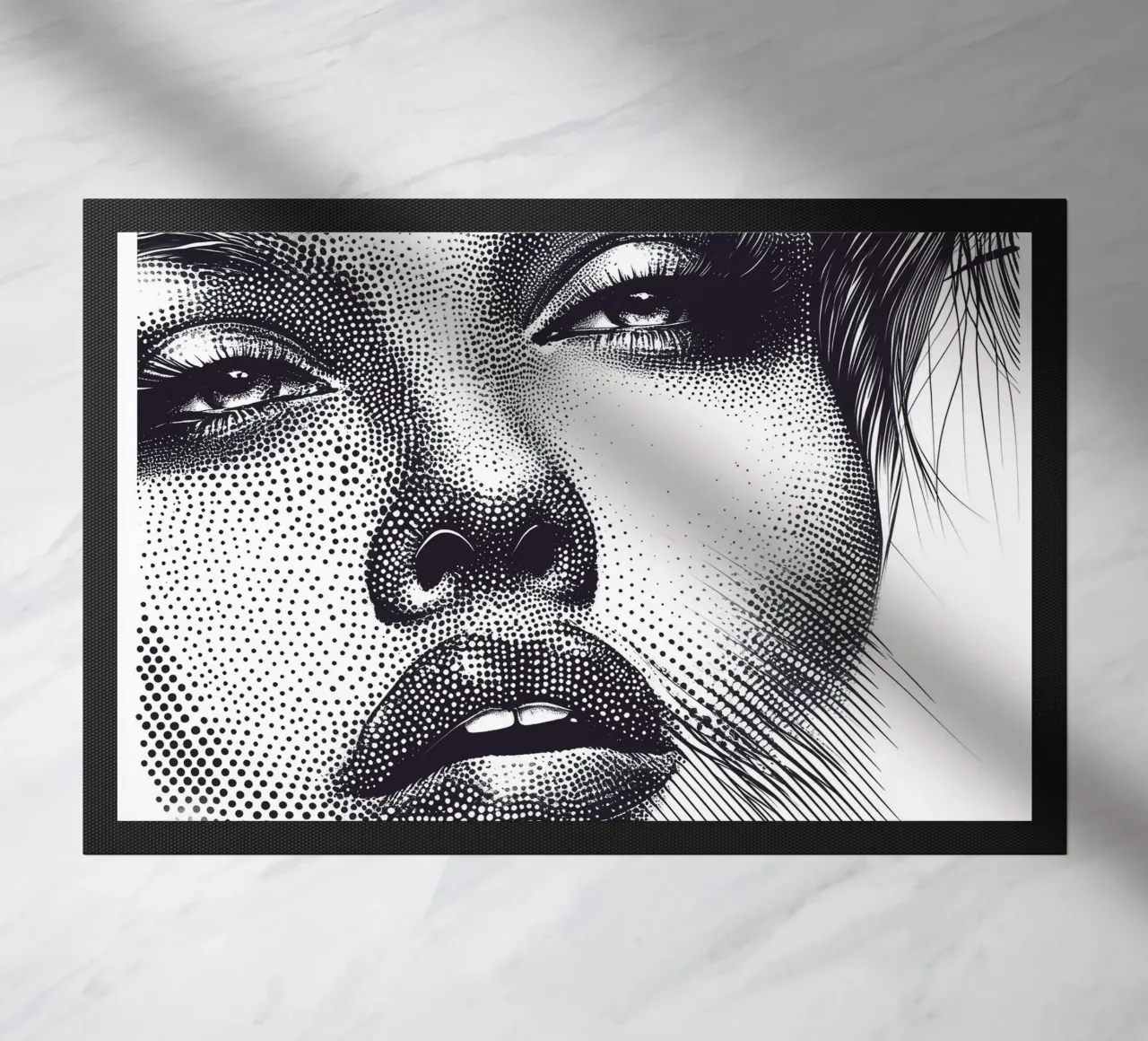 Woman dot art paillasson de Synthaira