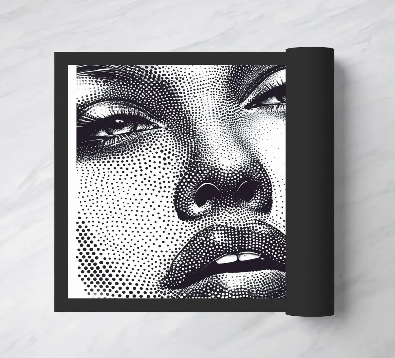 Woman dot art paillasson de Synthaira