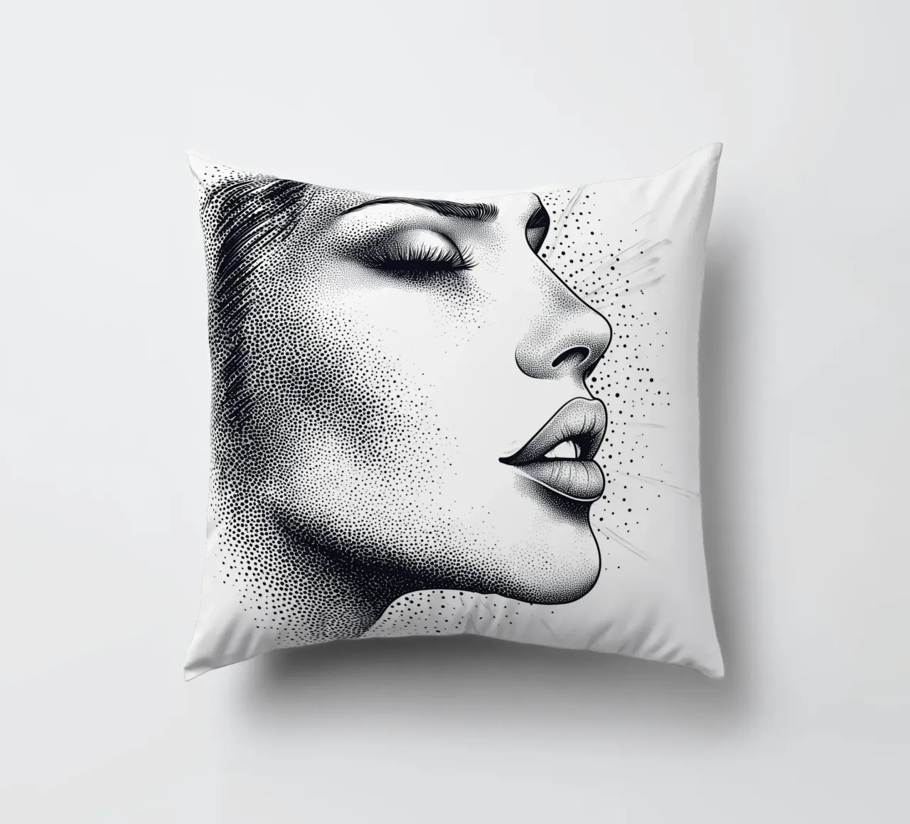 woman dot art coussin de Synthaira