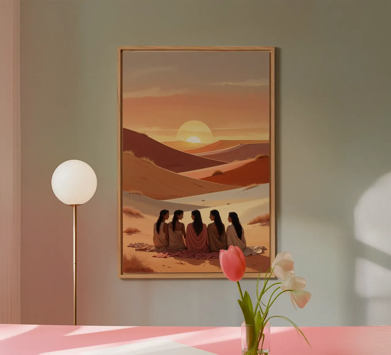 Desert Sisters at Sunset alluminio dibond da AlbertKlee