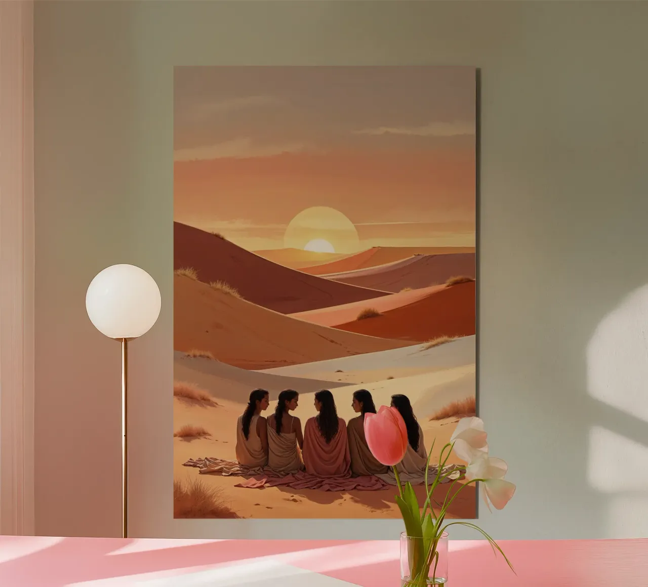 Desert Sisters at Sunset alluminio dibond da AlbertKlee