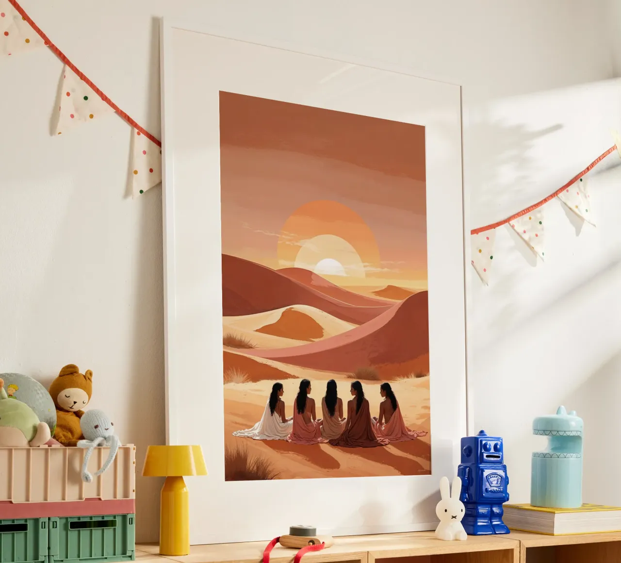 Serene Desert Sunset carta hahnemühle da AlbertKlee
