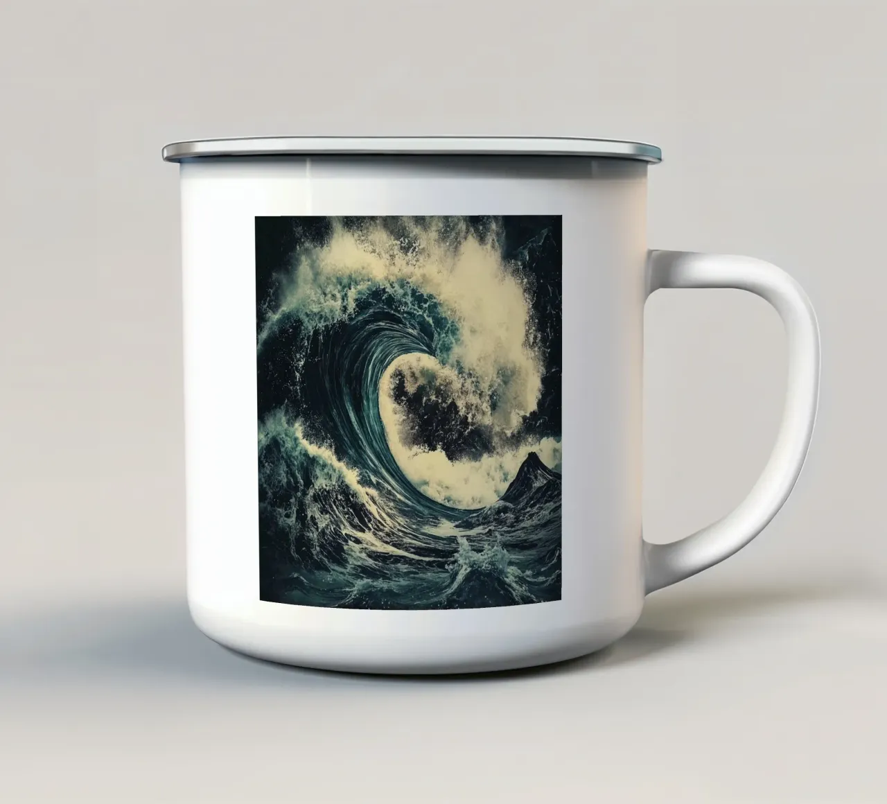 strong wave tazza in smalto da Synthaira