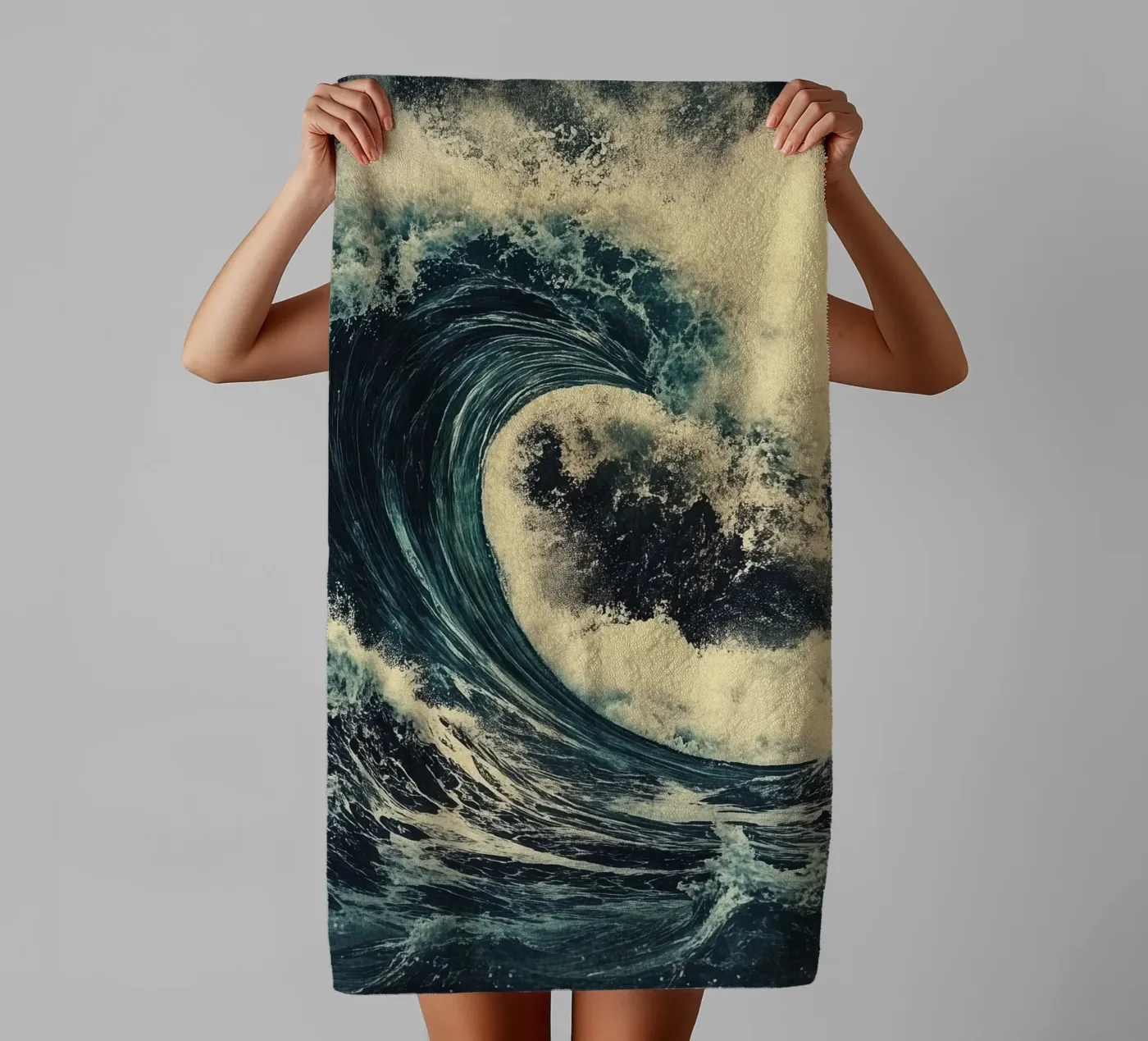 strong wave badhanddoek van Synthaira