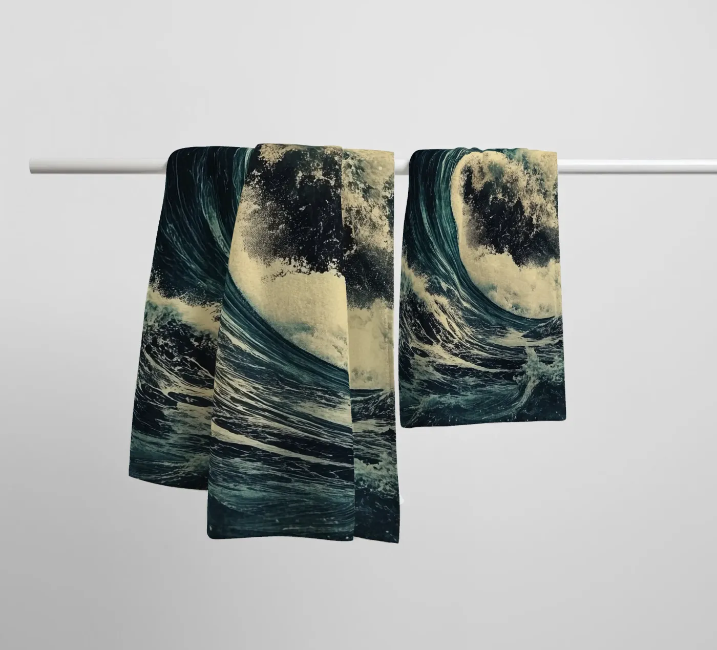 strong wave badhanddoek van Synthaira