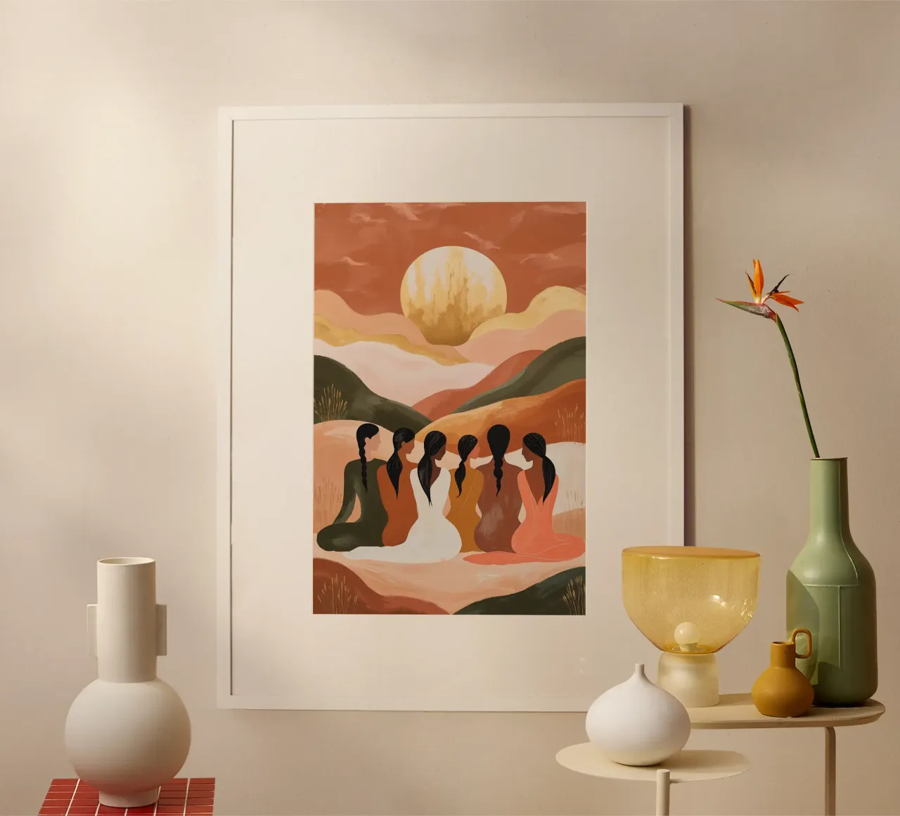 Bohemian Sisterhood Under a Golden Sun poster by AlbertKlee