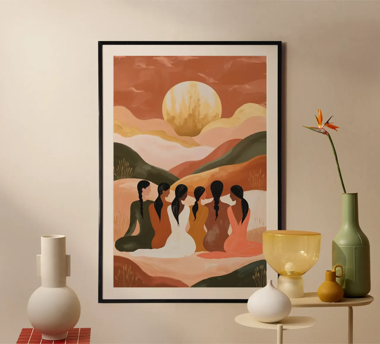 Bohemian Sisterhood Under a Golden Sun poster by AlbertKlee