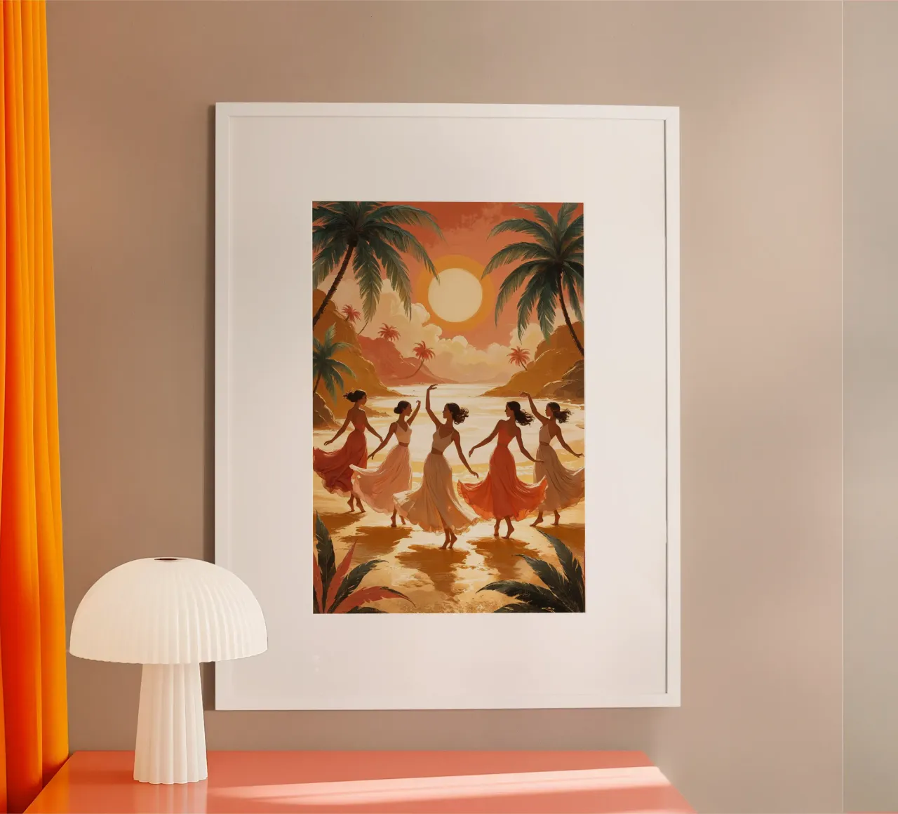 Sunset Serenade on the Beach carta hahnemühle da AlbertKlee