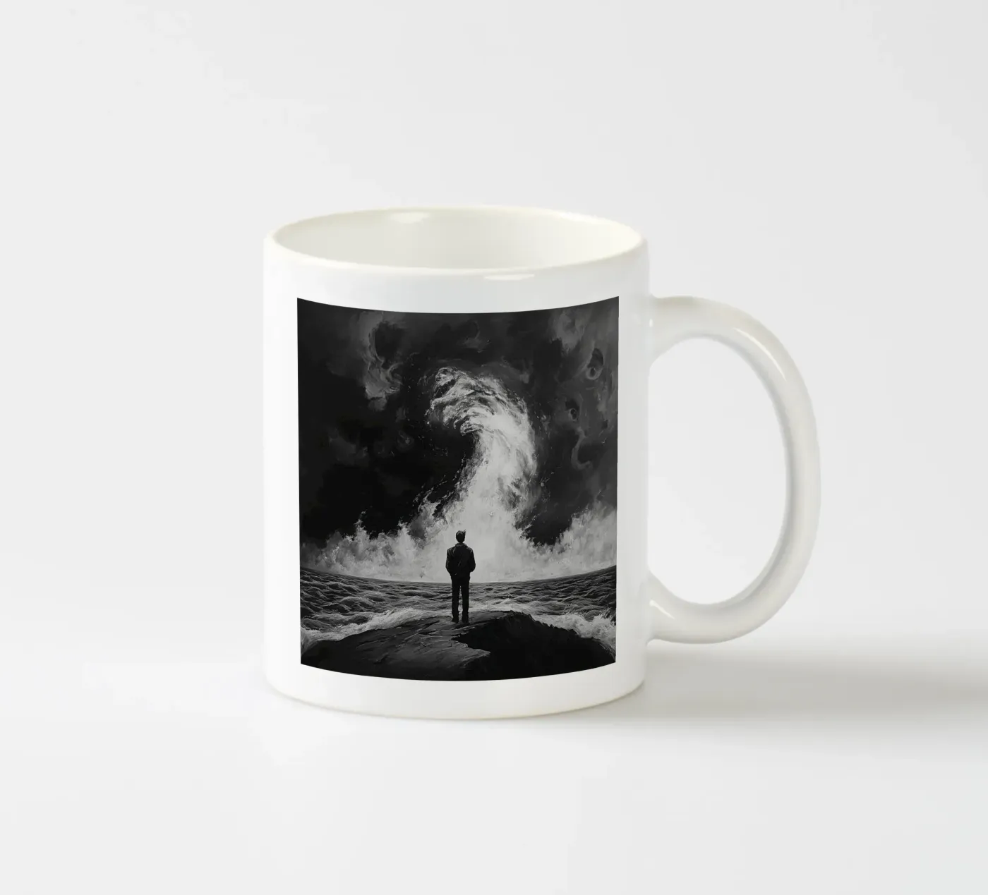 a dark wave ceramic mug by Synthaira