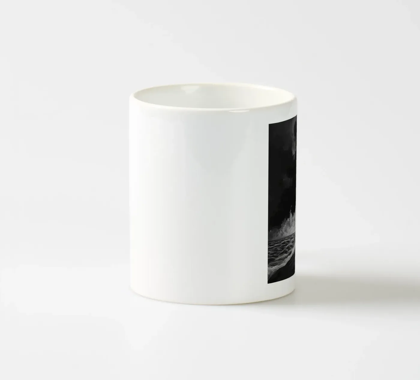 a dark wave ceramic mug by Synthaira