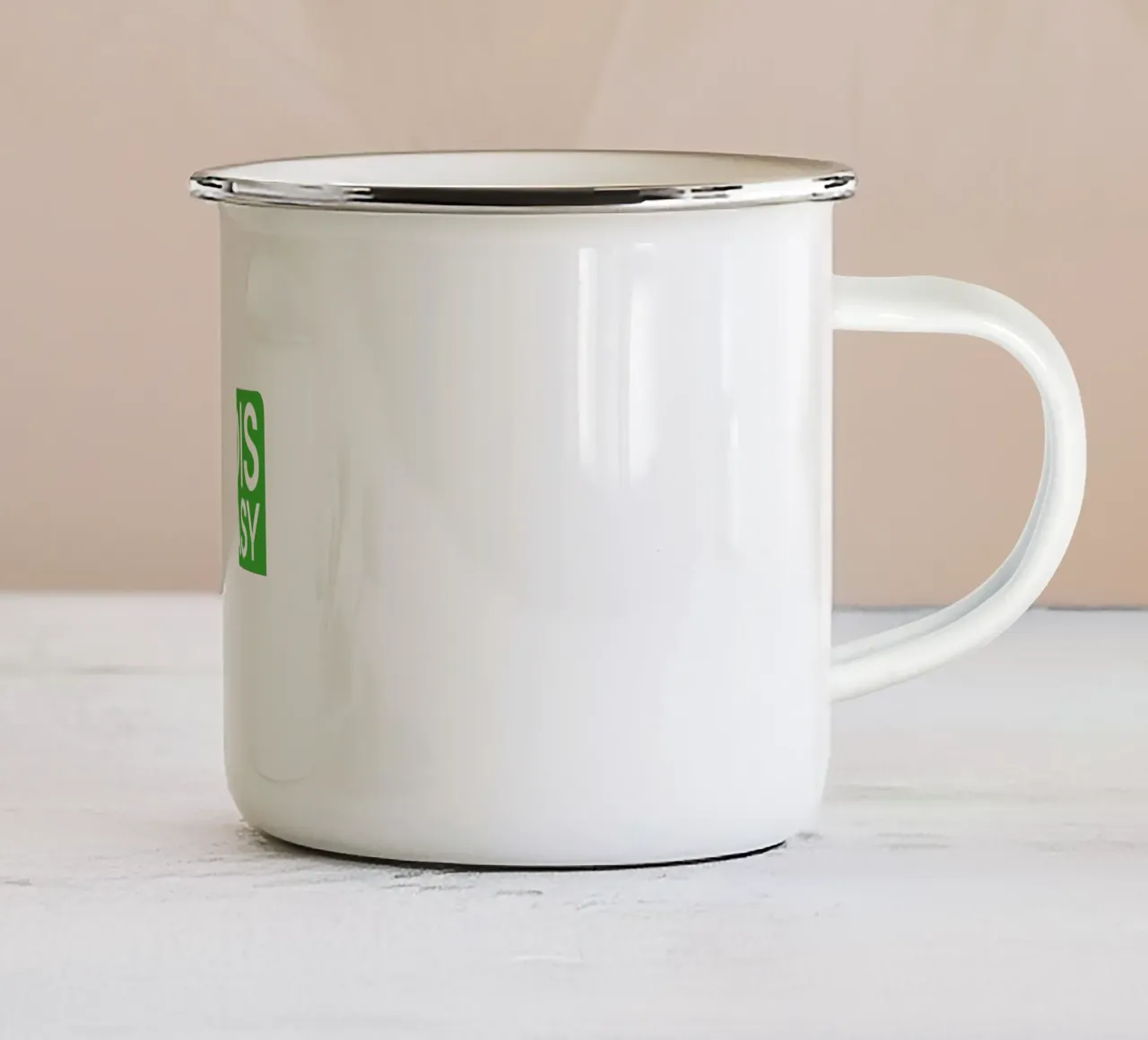 Ois Easy tazza in smalto da Flo Klein