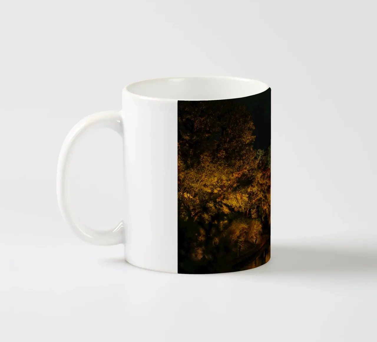 Pagoda giapponese di notte tazza in ceramica da Marcel Bisig