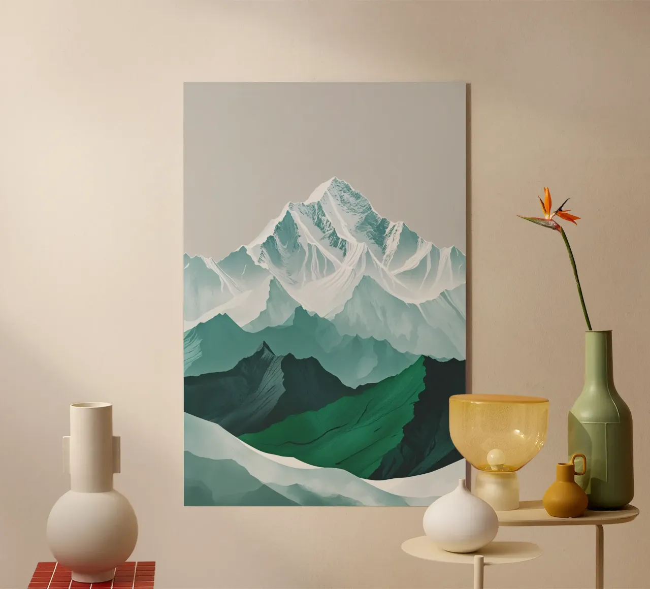 Kangchenjunga’s Snow-Capped Majesty metacrilato de AlbertKlee