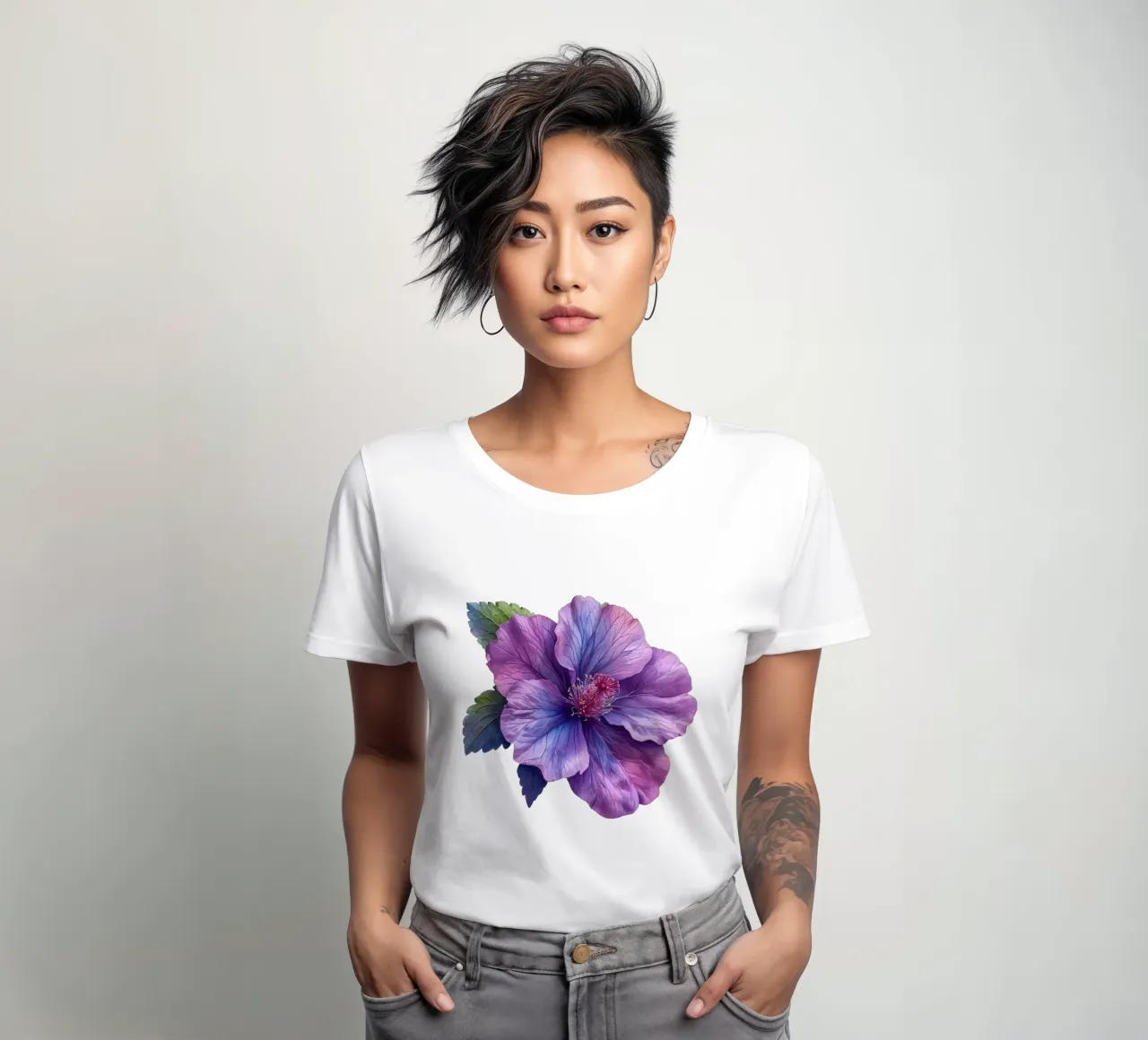 Malvenblüte 3 Frauen T-Shirt von Bold Blooms