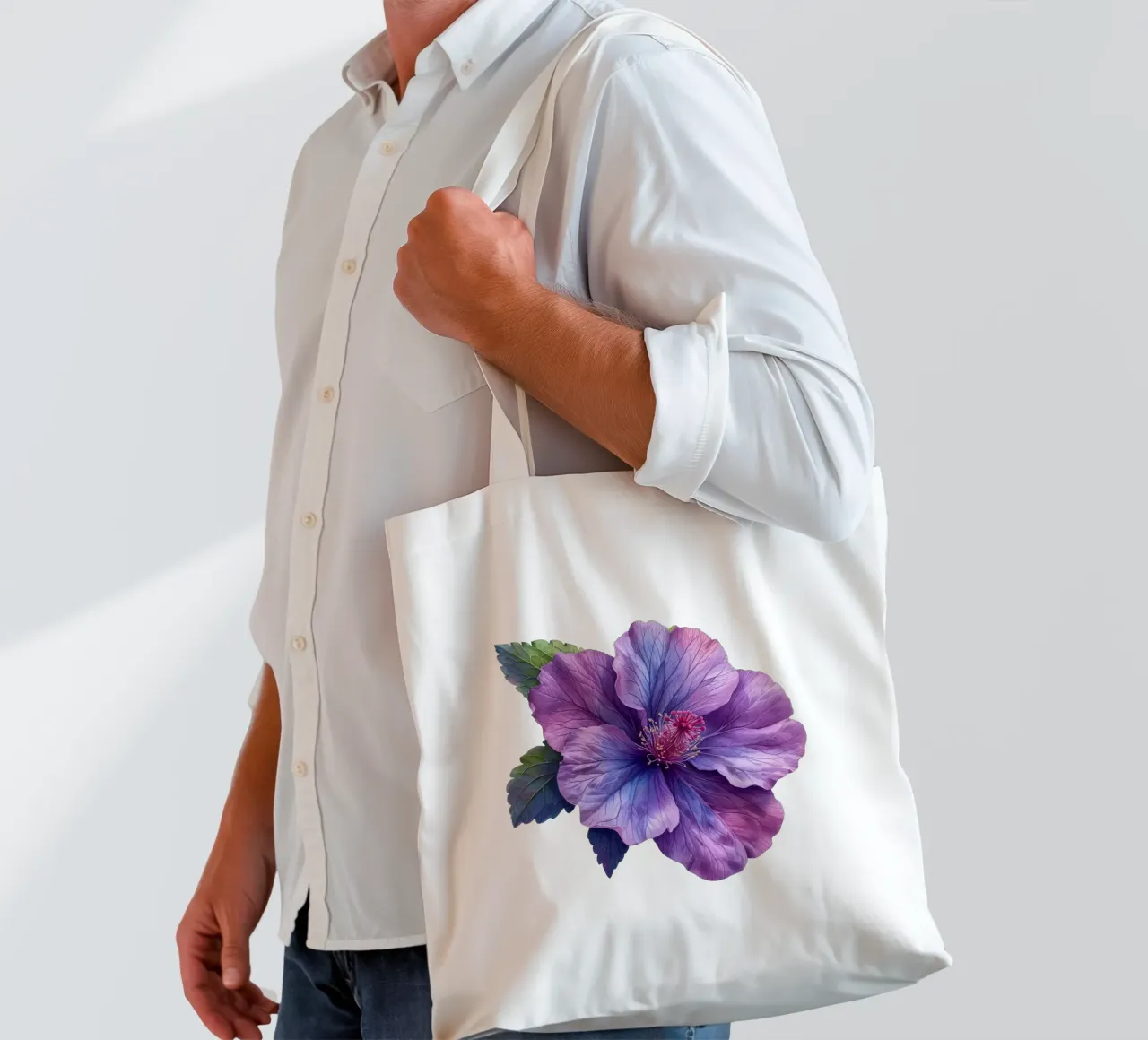 Mallow Flower 3 tote bag by Bold Blooms