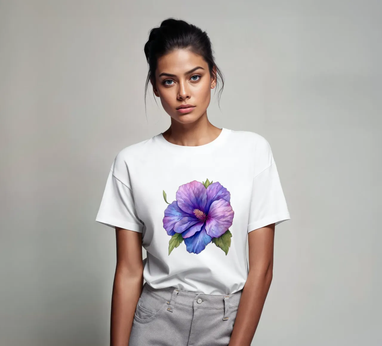 Mallow Flower 4 t-shirt by Bold Blooms