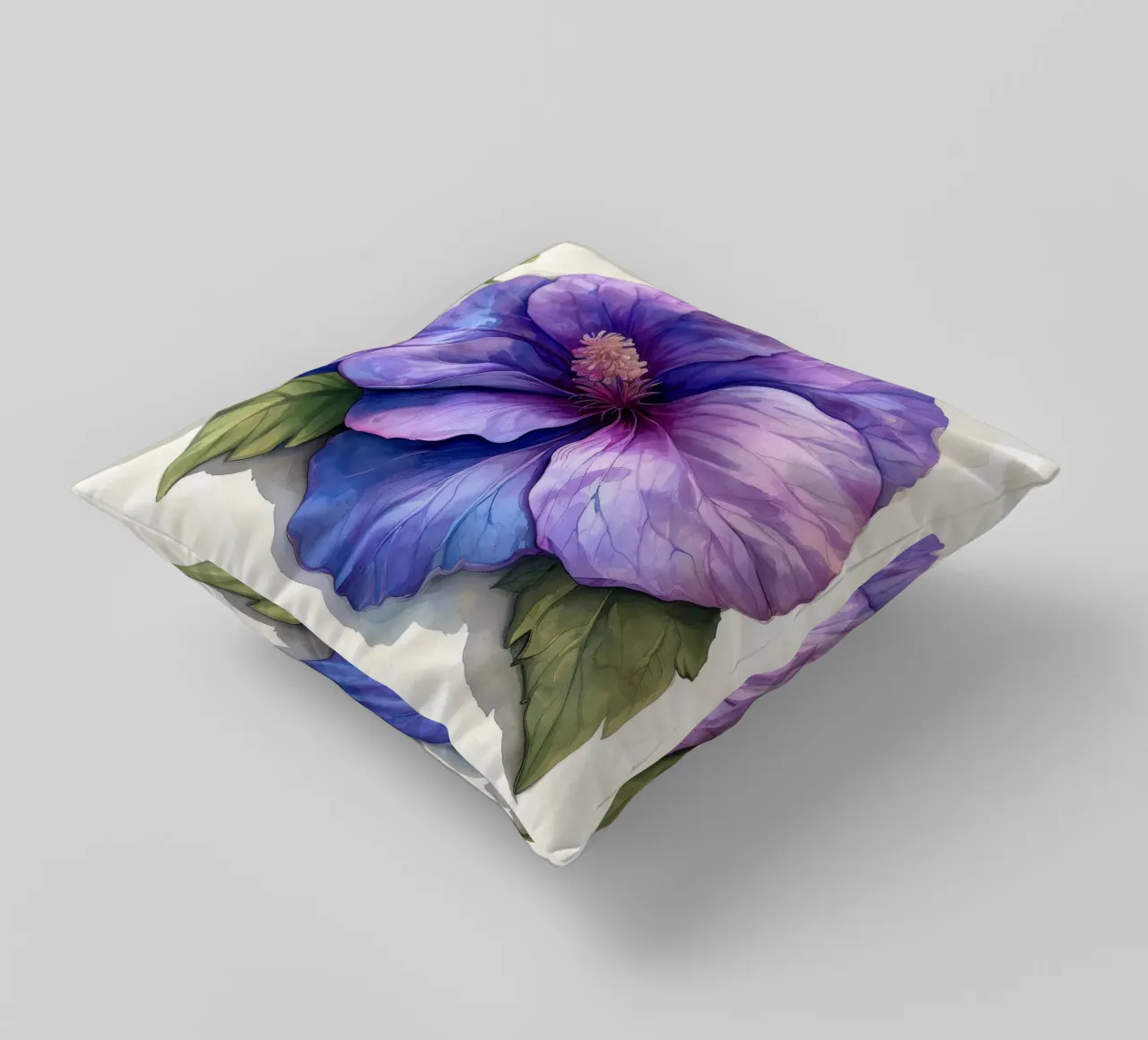 Fiore di malva 4 cuscino da Bold Blooms