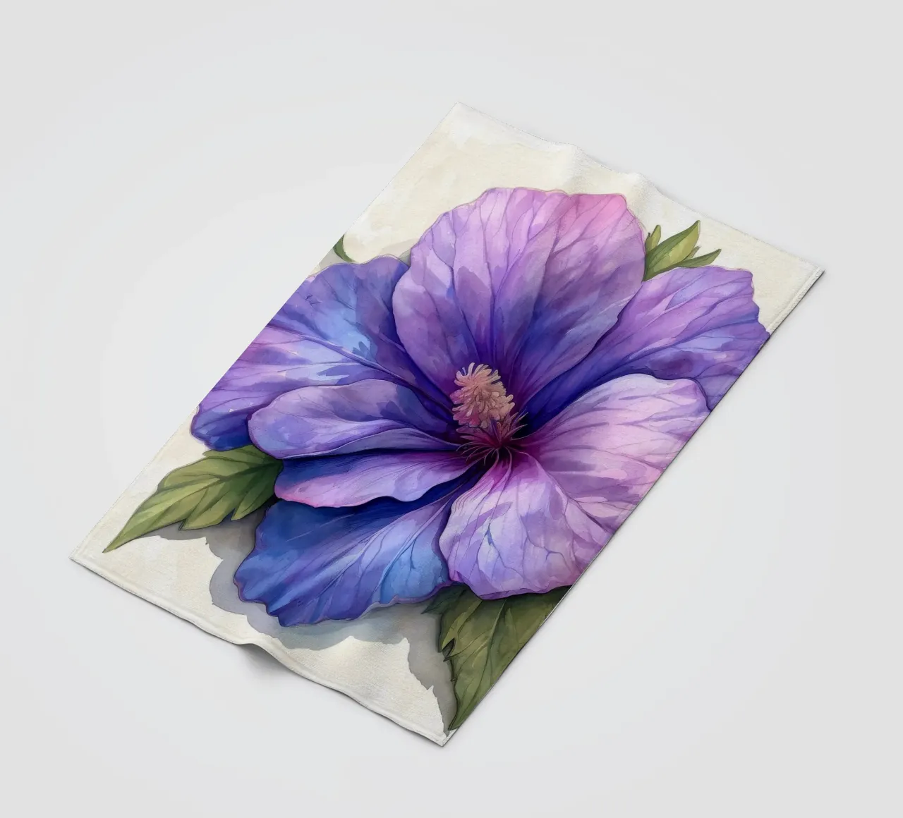 Fiore di malva 4 coperta in pile da Bold Blooms