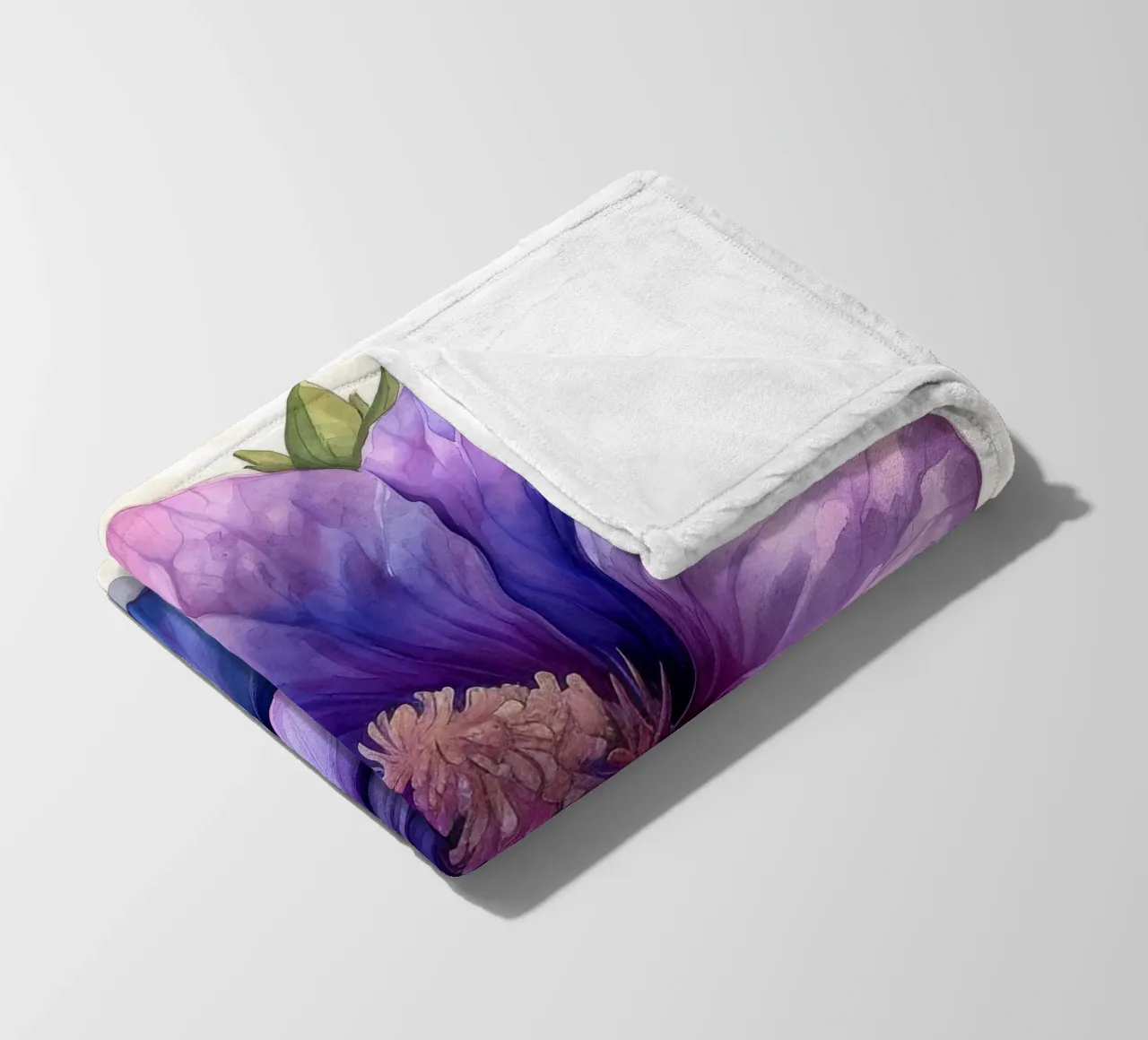 Fiore di malva 4 coperta in pile da Bold Blooms