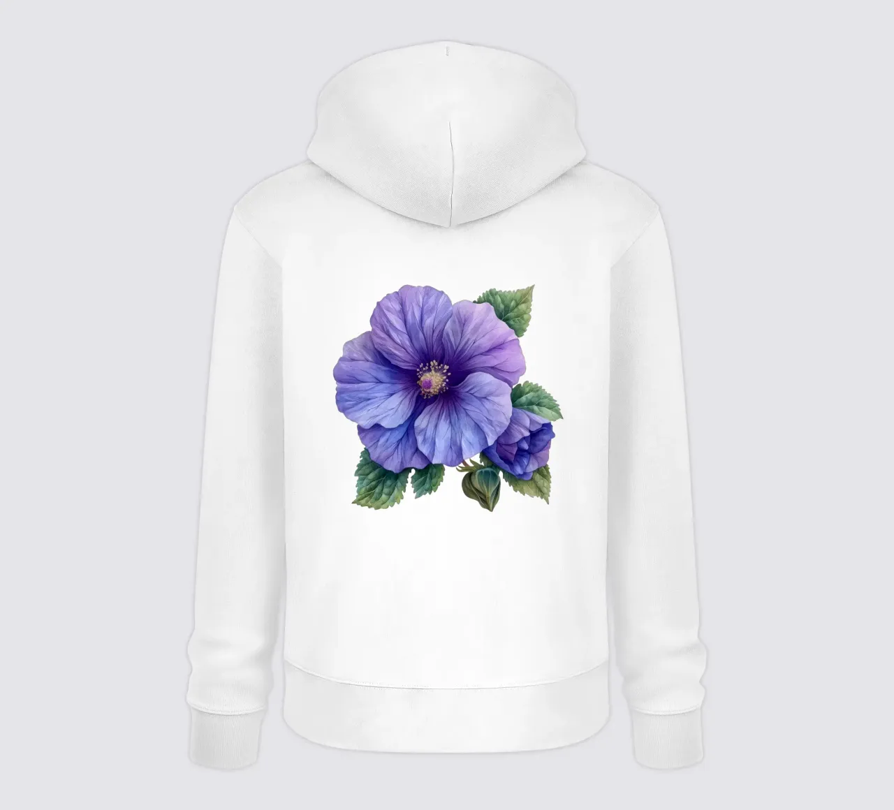Fiore di malva 1 felpa con cappuccio da Bold Blooms
