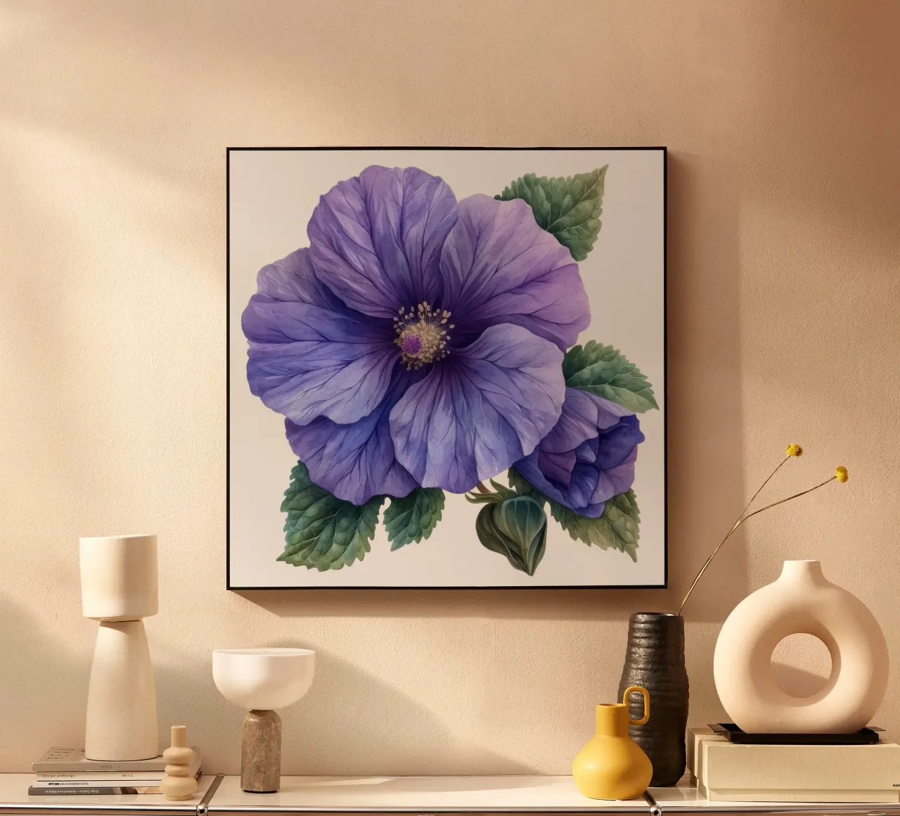 Fleur de mauve 1 alu dibond de Bold Blooms