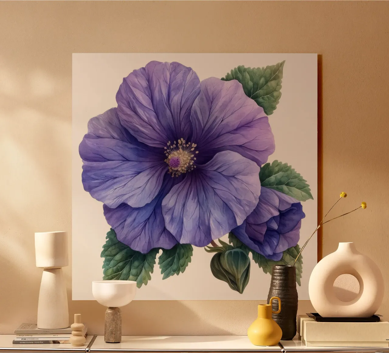Fleur de mauve 1 alu dibond de Bold Blooms