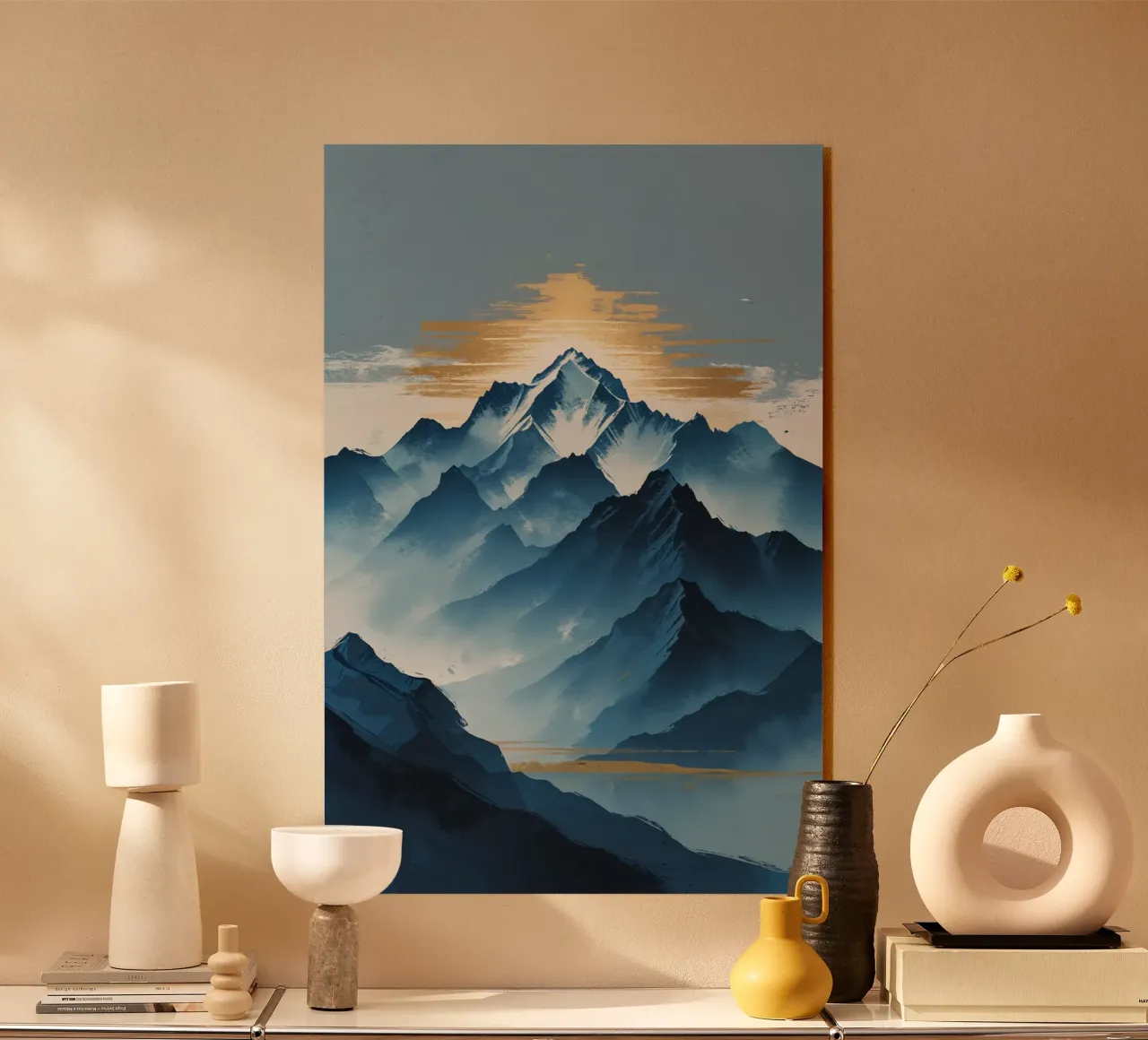 Distant View of Kangchenjunga in Golden Mist plexiglass da AlbertKlee