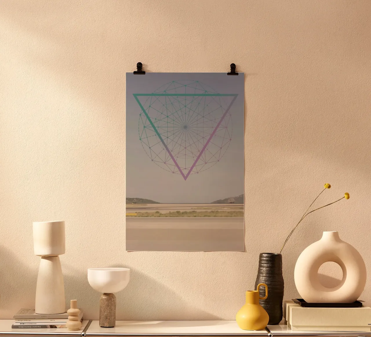 Athena poster con telaio in legno da Nicolas Messaritis