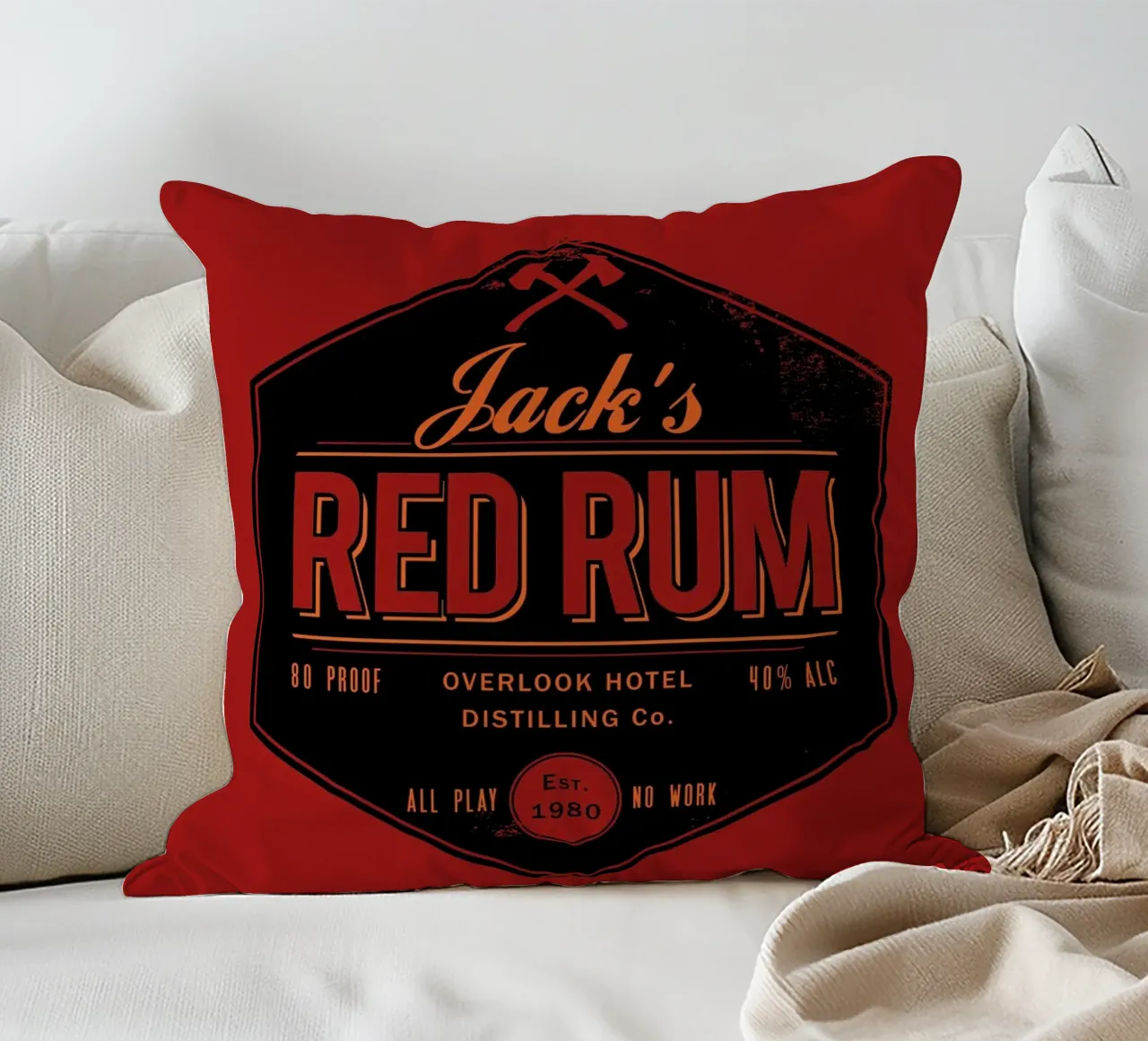 Jacks Red Rum cuscino da DinoMike